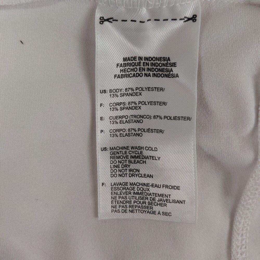 Adidas Fitted LS Zip Front Athleisure Jacket off-white Sz XS - Picture 9 of 10